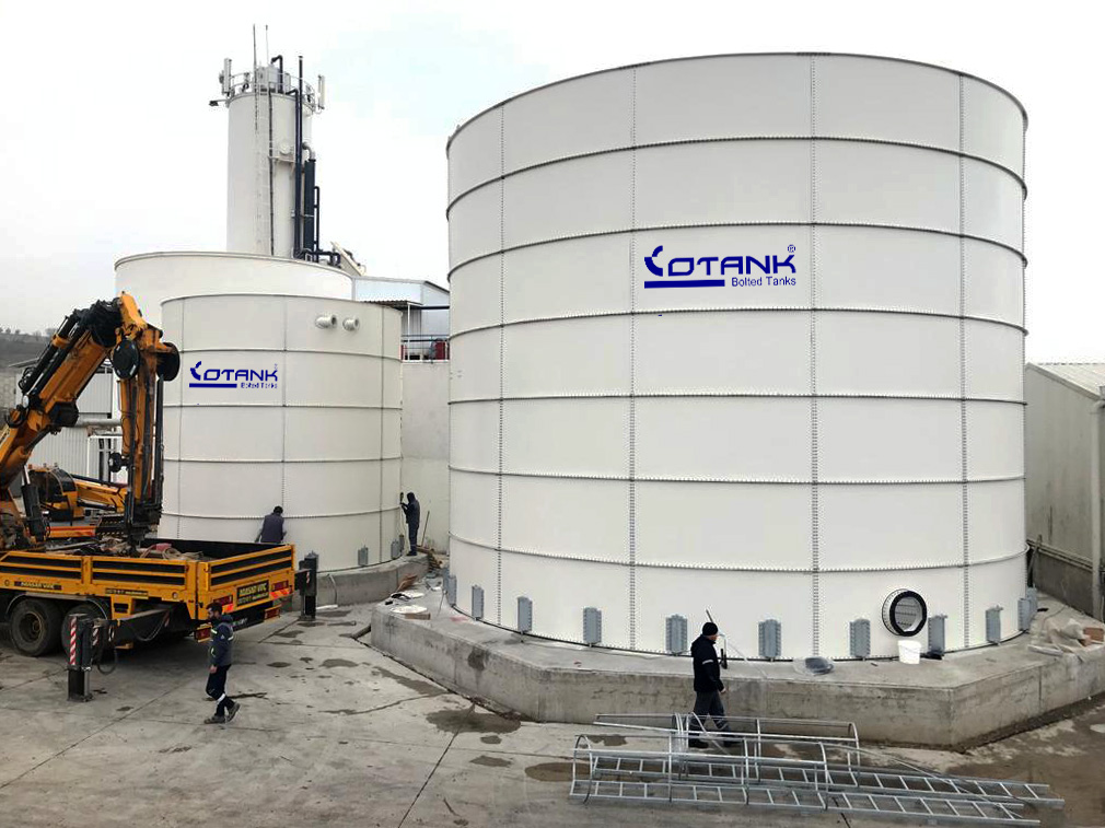 ekersüt_proje 1000 m3 silindirik cıvatalı modüler su tankı