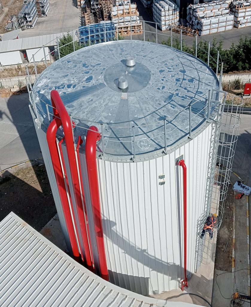 600 m3 silindirik cıvatalı tank 600 m3 silindirik cıvatalı tank
