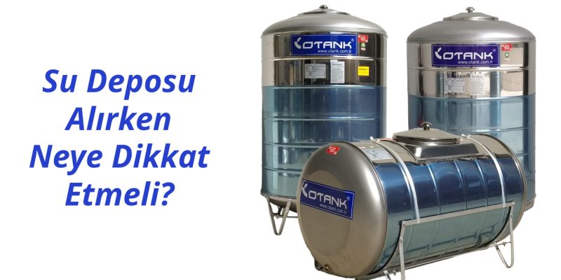 Paslanmaz su depoları sıralanmış